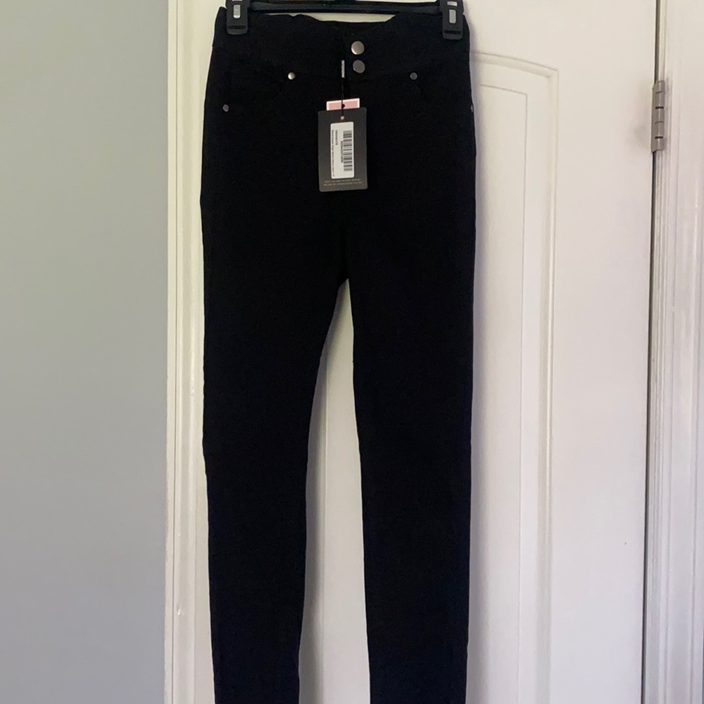 pretty little thing super high waist disco jeans